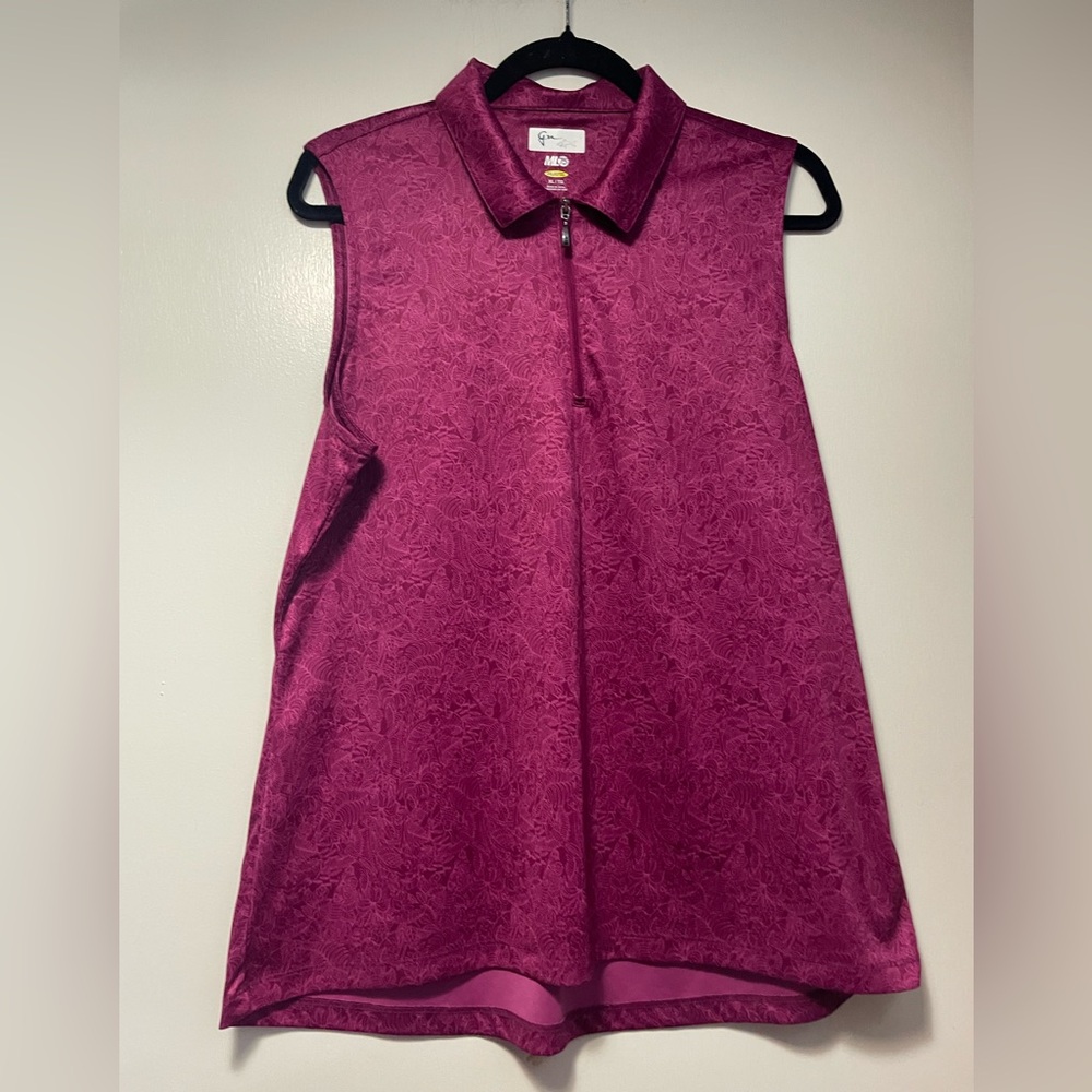 Greg Norman Collection Magenta Sleeveless Tank Top